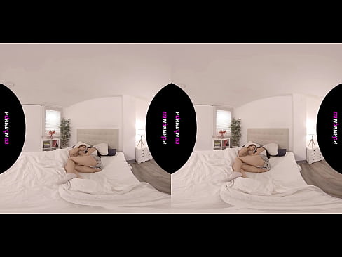 ❤️ PORNBCN VR دو لزبین جوان در واقعیت مجازی سه بعدی 4K 180 با شاخ از خواب بیدار می شوند ژنو بلوچی کاترینا مورنو سکس در ما ﹏